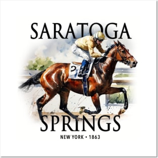 Saratoga Springs Horse Racing Posters and Art